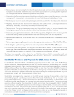 Stockholder Nominees and Proposals for 2025 Annual Meeting