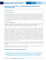 Proposal 4: Ratification of Independent Registered Public Accounting Firm